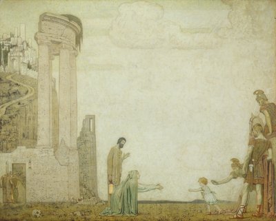 Dawn - The Little Child Found by Frederick Cayley Robinson